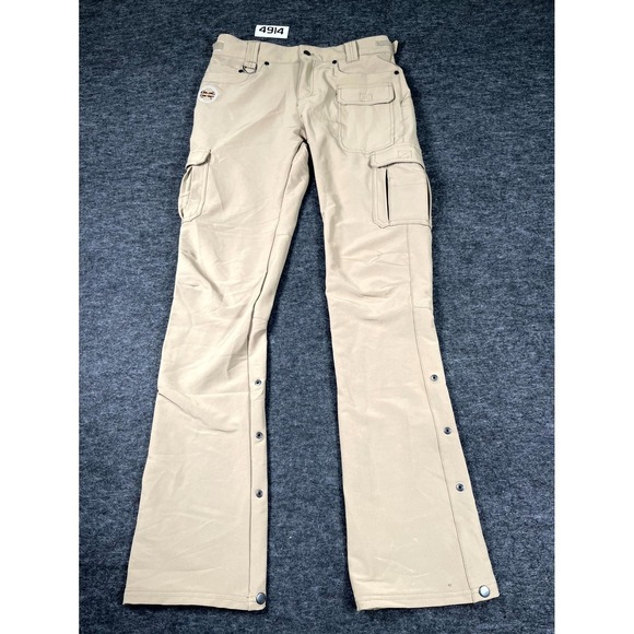 Girls With Guns Pants - Girls With Guns Bootcut Cargo Pants Womens Medium Beige Stretch Hiking Outdoor